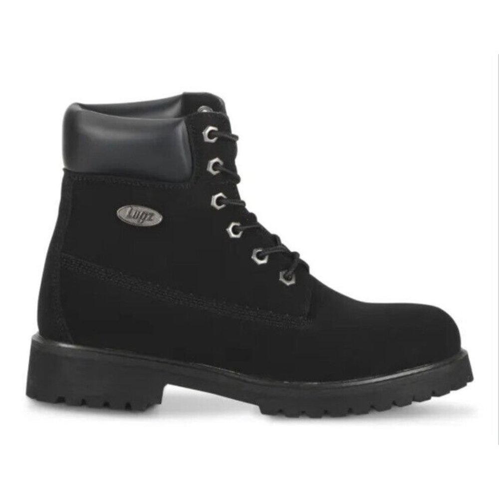 Lugz Womens Convoy Hi Lace Up   Boots   Ankle Low Heel 1-2"  Black 7.5